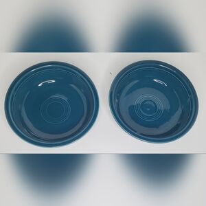 Vintage Fiestaware Juniper Green Soup Bowls - 2, Size: 6 7/8's x 2 Inch, Fiesta